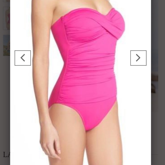 La Blanca pink one piece size 8 - Picture 3 of 8